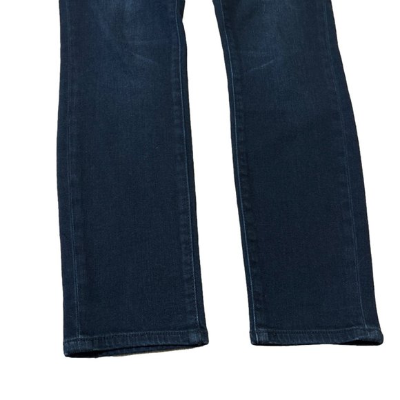 Pilcro and The Letterpress Sz 6 Blue Dark Wash Mid Rise Straight Leg Denim Jeans - Picture 3 of 8